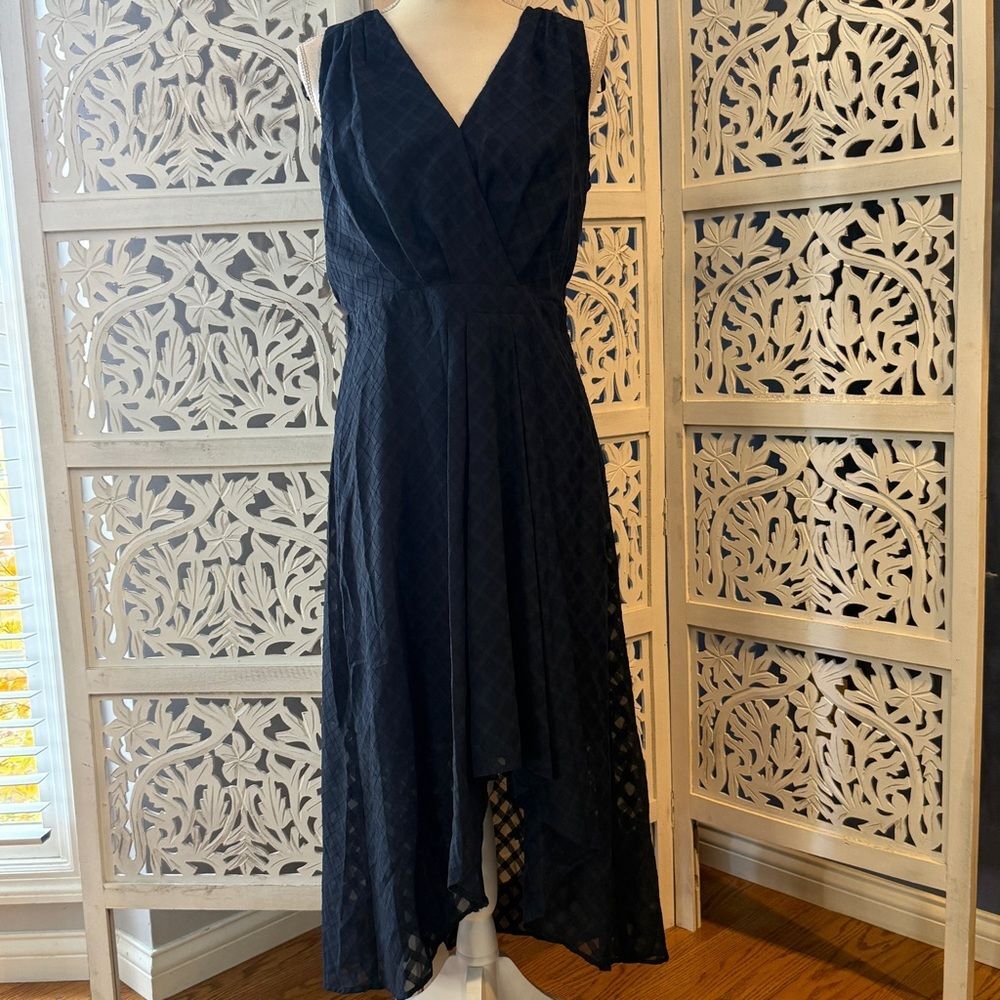 NWT Tommy Hilfiger Navy High Low Dress Sz 8